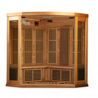 Infrared Sauna Built for Home Wellness, 3-Person Cedar Construction, Carbon Heating Panels, 110V