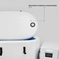 Inflatable Cold Plunge Built for Home Recovery, 37°F Cooling, WiFi App Control, 80 Gallon Capacity