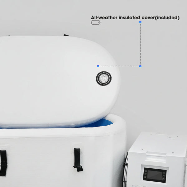 Inflatable Cold Plunge Built for Home Recovery, 37°F Cooling, WiFi App Control, 80 Gallon Capacity