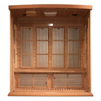Indoor Infrared Sauna Designed for Wellness Recovery, 4 Person Cedar, Near Zero EMF, Bluetooth Audio