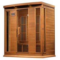 Indoor Infrared Sauna Designed for Wellness Recovery, 4 Person Cedar, Near Zero EMF, Bluetooth Audio