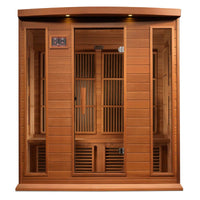 Indoor Infrared Sauna Designed for Wellness Recovery, 4 Person Cedar, Near Zero EMF, Bluetooth Audio