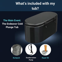 Inflatable Cold Plunge Tub Built for Recovery, 150 Gallon Capacity, Chiller Compatible, Insulated Design