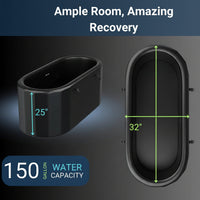 Inflatable Cold Plunge Tub Built for Recovery, 150 Gallon Capacity, Chiller Compatible, Insulated Design